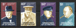 Grenadines Of St Vincent 1974 Churchill Commemoration MNH Set S.G. 53-56 - St.Vincent Y Las Granadinas