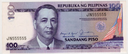 Philippines 100 Pesos 555555  Banknote UNC - Philippines