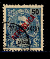 ! ! Angola - 1914 King Carlos Local Republica 50 R - Af. 176 - Used - Angola