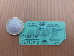Ticket De Transport (Bus) Stap "Commune De GELOS / E. LECLERC" PAU (64) - World