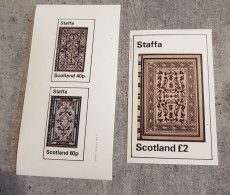 STAFFA SCOTLAND-BOOKS-MINIATURE SHEET &MINI BLOCK IMPERFORED MNH - Non Classés