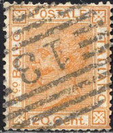 Italie Poste Obl Yv:  24 Mi:28 Victor-Emmanuel II (TB Cachet Chiffre) - Afgestempeld