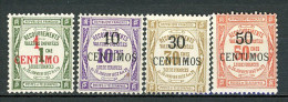 CG-22  Maroc Taxe N° 6 à 9 *. A Saisir !!! - Timbres-taxe