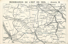 MILITAIRE - MANOEUVRES DE L'EST EN 1905 - ARMEE B - Manöver