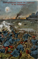 Zurückgewiesener Angriff Der Franzosen In Der Champagne - Feldpost - War 1914-18