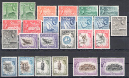 1953-63 ADEN, Stanley Gibbons N. 48-72, Serie Di 25 Valori - MNH** - Autres & Non Classés