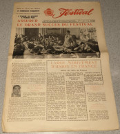 FESTIVAL - 21/5/1957 - Journal Du Comité Préparatoire Pour Le VIe Festival Mondial De La Jeunesse à Moscou - Russie - Documents Historiques