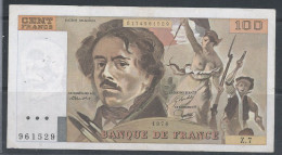FRANCE -100F DELACROIX  MODIFIÉ-1978 -F.69-01d - TTB - 100 F 1978-1995 ''Delacroix''