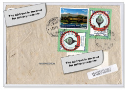 Nepal (G2) 2025 Used Cover To Switzerland Mountains - Nepal