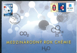 Belgique : Emission Commune Avec La Slovènie : La Chimie   Obl . 17/01/2011 - Chemistry