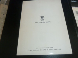 Plaquette The Indian Posts & Telegraphs - India Postage Stamps - 10 Timbres Neufs - Année 1974 - - Unused Stamps
