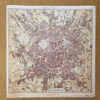 Delcampe - Carta Topografica O Pianta Milano Anno 1910 Artaria Sacchi Cm 59 X 61 Ristampa - Carte Geographique