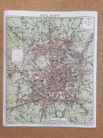 Delcampe - Carta Topografica O Pianta Milano Anno 1904 Artaria Sacchi Cm 49 X 60 Ristampa - Carte Geographique