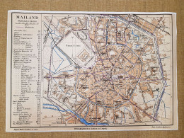 Delcampe - Carta Topografica Milano 1880 Bibliographisches Inst.Lipsia Cm 130 X 90 Ristampa - Carte Geographique
