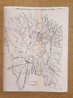 Delcampe - Carta Idrografica Città Di Milano Anno 1888 Franc. Vallardi Cm 32 X 42 Ristampa - Carte Geographique