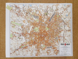Delcampe - Carta Topografica O Pianta Città Di Milano Anno 1937 I.G.M. Cm 53 X 42 Ristampa - Carte Geographique