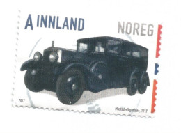 (NORWAY) 2017, CARS, MUSTAD GIGANTEN 1917 - Used Stamp - Oblitérés