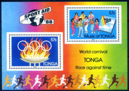 "Sport Aid '88". - Tonga (1970-...)