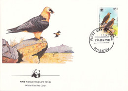 Lesotho FDC 1986 Bird WWF. Postal Weight 0,04 Kg. Please Read Sales Conditions Under Image Of Lot (Kasse16-409) - FDC