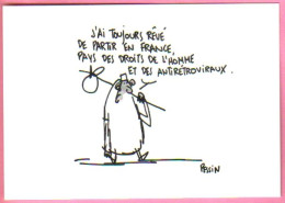 Carte Postale "Cart'Com" (2000) AIDES (Dessine-moi Une Trithérapie - Sida) Illustration : Pessin - Werbepostkarten