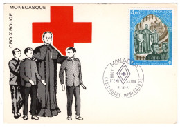 Carte Maximum Monaco 1977 - Croix Rouge 1977 Saint Jean Bosco - YT 1123 - Maximumkarten (MC)