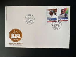 Cape Kap Cabo Verde 2024 Mi. ? FDC Joint Issue Emission Commune Amilcar Cabral 100 Anos Portugal Drapeau Flag Fahne - Timbres