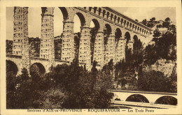 CPA Environs D'Aix En Provence Roquefavour Les Trois Ponts - Roquefavour