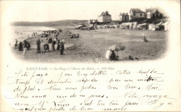CPA Saint Pair La Place A L Heure Des Bains - Saint Pair Sur Mer
