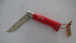 OPINEL : Couteau Baroudeur N°8 - Lame 8.5 Cm Rouge. (SAVOIE) - Couteaux