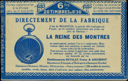 Delcampe - Neuf Sans Charnière N° 192-C3, 30c Bleu Semeuse Camée, SECOURS-AEQUITAS-SECOURS-OXYMENTHOL, S.91 Avec N° (V.508 10) En B - Altri & Non Classificati