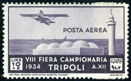 Delcampe - Neuf Avec Charnière N° 43/49, La Série Foire De Tripoli 1934, TB, Sassone Libia A14/20 = 1160€ - Sonstige & Ohne Zuordnung