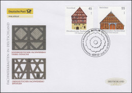 2823-2824 Fachwerk Trebel-Dünsche, Eppingen - FDC Deutschland Exklusiv - Covers & Documents