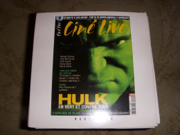 CD PROMO BANDES ANNONCES FILM CINE LIVE 69 06.2003 HULK LARA CROFT X-MEN 2 - Autres Formats