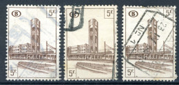 (B) TR340 Gestempeld 1953 - Noord Zuid Verbinding Brussel (3 Stuks) - Gebraucht