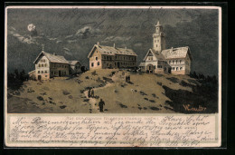 Künstler-AK Feldberg I. Taunus, Ausflügler Auf Dem Grossen Feldberg - Taunus