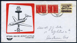 NEDERLAND 8e DAG VAN DE AEROFILATELIE 4/10/1969 - Luchtpost