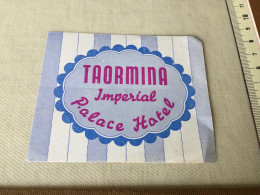 Hotel Imperial Palace In Taormina - Etiquettes D'hotels