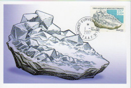 TAAF 0287 Fdc Gemme, Mineral 2001 - Brieven En Documenten
