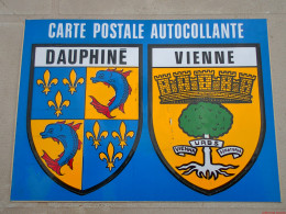 Blason écusson Adhésif Autocollant Dauphiné Vienne Isère, Couronne Arbre Crown Tree Aufkleber Wappen Sticker Coat Arms - Autres & Non Classés