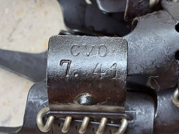 Bande De Mitrailleuse Allemande Ww2 Datée Et Marquée CVO 7.41 - Decorative Weapons