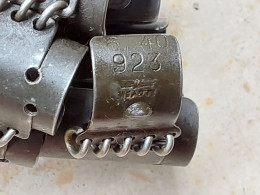 Bande De Mitrailleuse Allemande Ww2 Datée Et Marquée 923 6.40 - Decorative Weapons