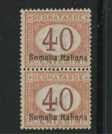 ● ITALIA REGNO SOMALIA 1920 ֎ SEGNATASSE ֎ N. 27 Nuovo ** X 2 ● Cat. 1400 € ● Al 5% ● Lotto N. 2175 C ● - Somalia