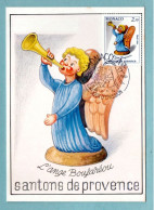 Carte Maximum Monaco 1984 - Les Santons De Provence - L'ange  Boufaréou - YT 1441 - Maximumkarten (MC)