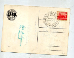 Carte Cachet Budapest Conference Travailleurs - Covers & Documents