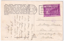 1950-VATICANO Basiliche Lire 35 (129) Isolato Su Cartolina (22.5) Per L'Austria - Briefe U. Dokumente