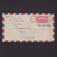 BAHAMAS 1949, Air Mail Cover From Nassau To Bournemouth England - 1859-1963 Crown Colony