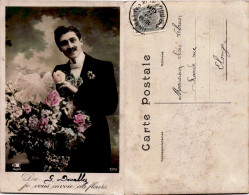 Delcampe - 71 -  Homme - Fleurs  -  Photo 2173 - Männer