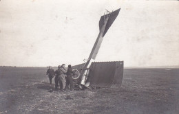 Carte Photo Accident D'un Avion Blériot ? Aviation Catastrophe - Incidenti