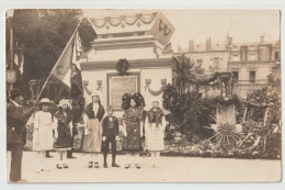 CARTE PHOTO 1919 -  NANCY ( COURS LEOPOLD ) : LE CENOTAPHE - MONUMENT EPHEMERE AUX SOLDATS MORTS Du 20ème CORPS D'ARMEE - Nancy