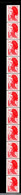T - 80 - Roulette- Bande De 11 Timbres - Liberté 1,60fr Rouge - Coil Stamps